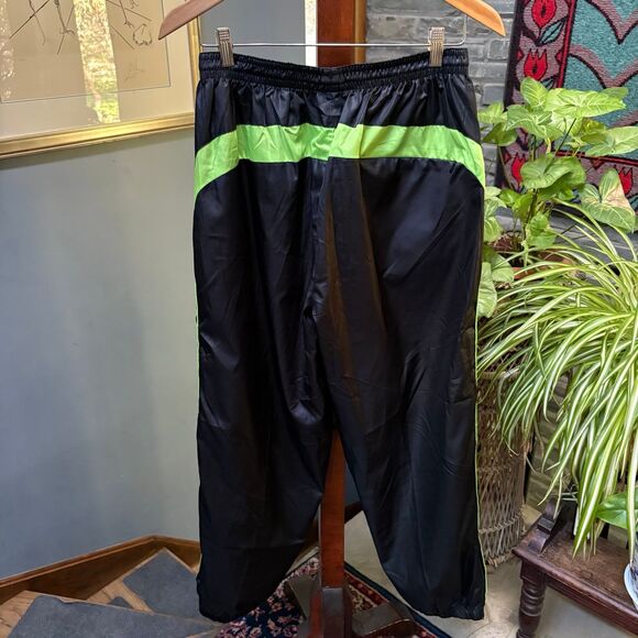 Line7 Vintage Black/Lime Windbreaker Joggers XL — Mesh Lined, Unisex Fit - Picture 4 of 8